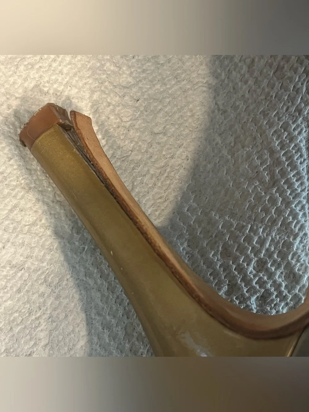 Cole Haan Nike Air Metallic Gold Patent Slingback Peep-Toe Heels PROJECT Piece